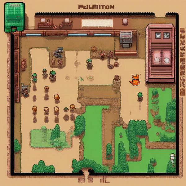Pokemon Red and Green Battle Screenshot