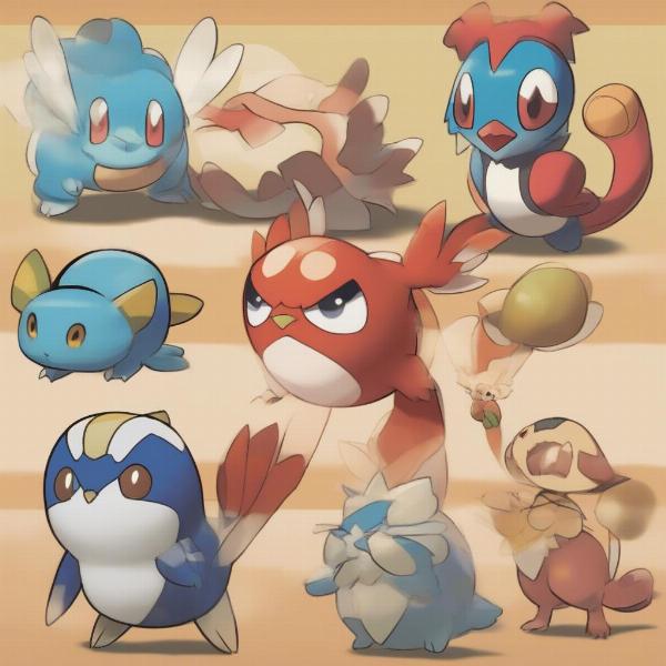 Choosing your starter Pokemon in Pokemon Sun