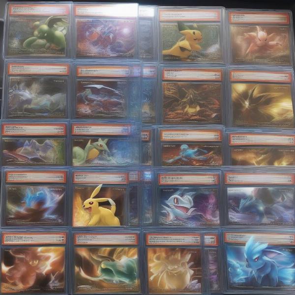 Displaying a Collection of Classic Pokémon TCG Cards
