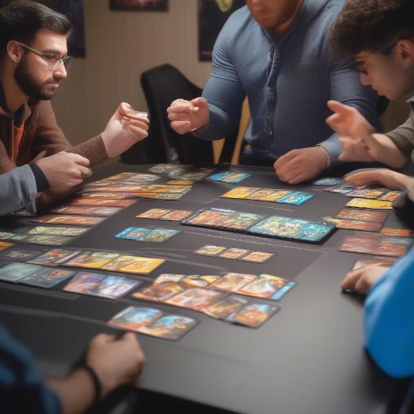 Pokemon Trading Card Game Battle Scene