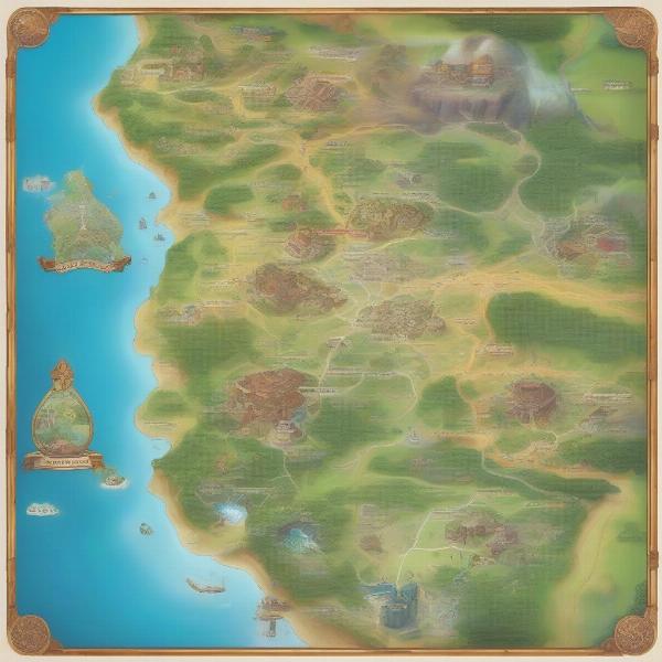 Pokemon X Kalos Region Map
