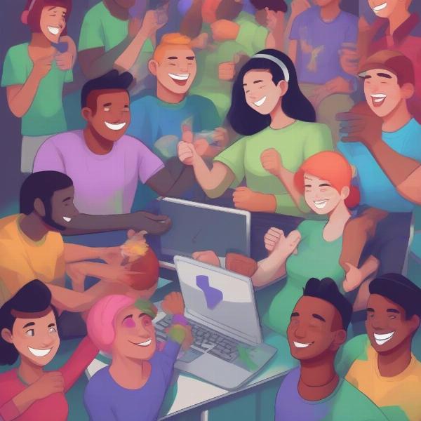 Positive Gaming Community Online Interaction
