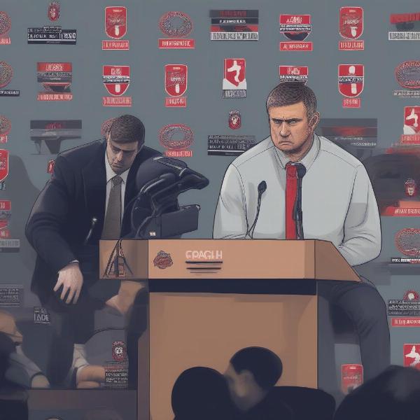 Post-Game Press Conference with Somber Coach