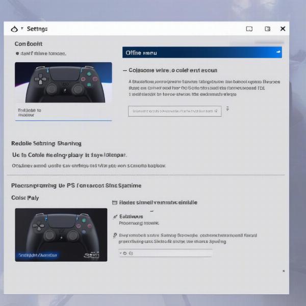 PS5 Console Sharing Settings Screen