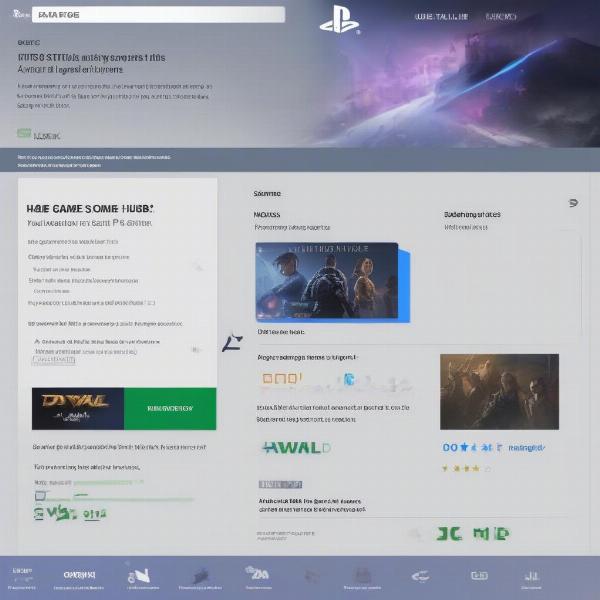 PS5 Game Hub Rating Section