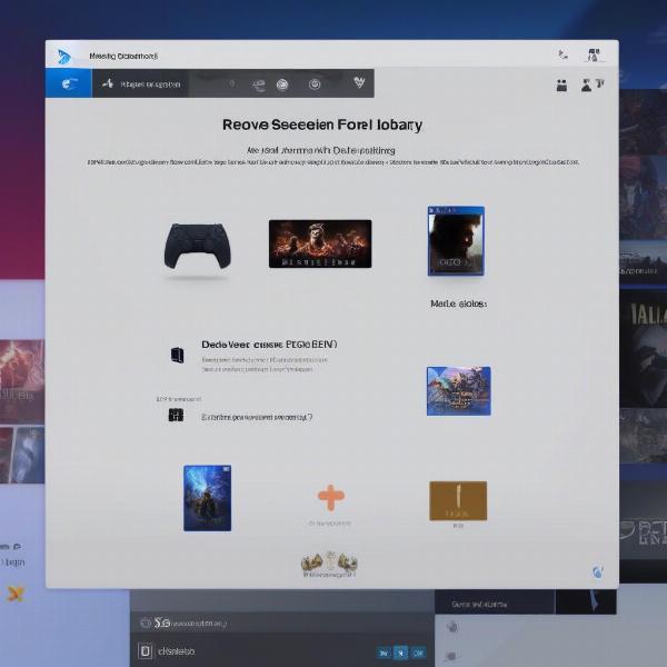 Navigating PS5 Game Library to Remove a Game