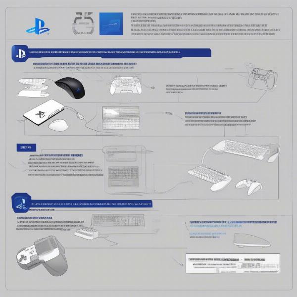 PS5 keyboard and mouse setup guide illustrating proper connection and configuration for optimal performance.