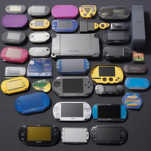 A Collection of PSP and PS Vita Consoles and Games