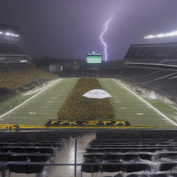 Purdue Game Delayed Due to Severe Weather Conditions