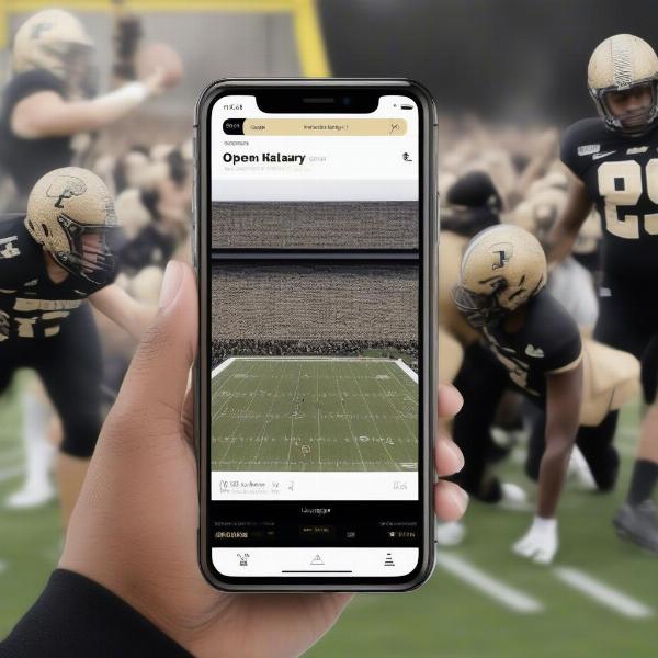 Watching Purdue Game on Team-Specific App