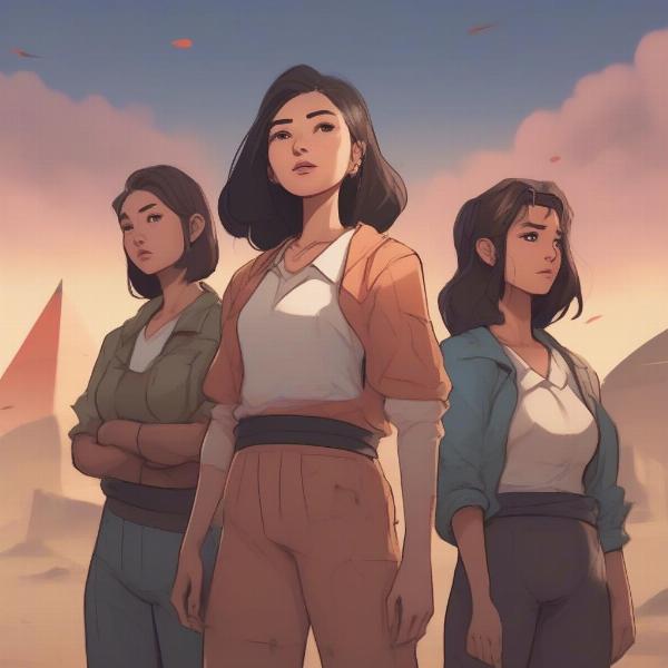 Soojin and her allies in Pyramid Game