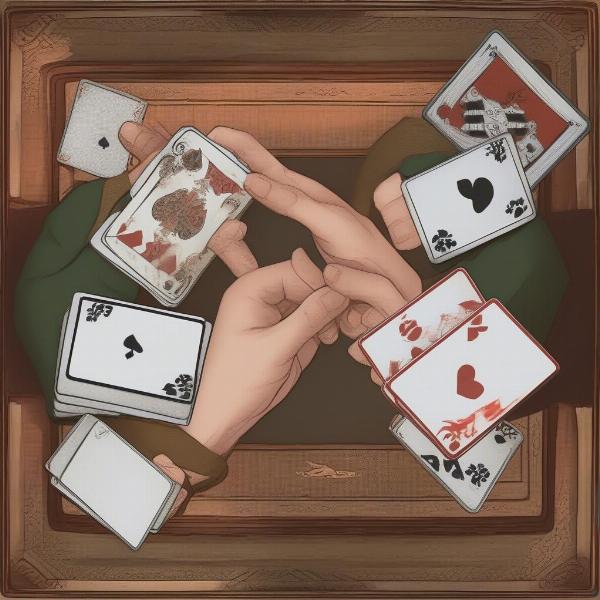 Passing Cards in Queens Card Game