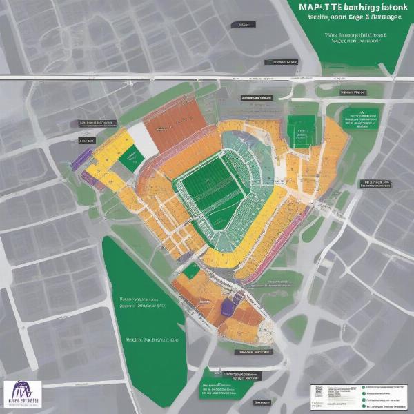 Parking Map for Ravens Games at M&T Bank Stadium