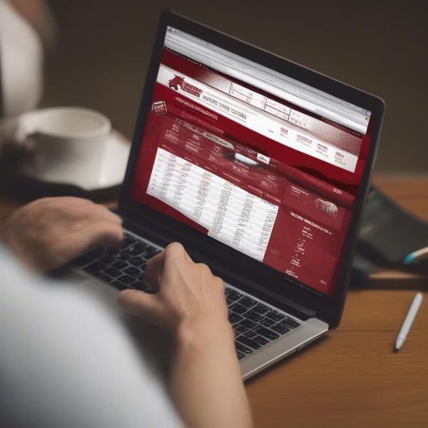 Checking Razorback Game Schedule Website