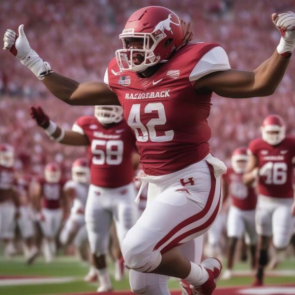 Razorback Game Winning Touchdown