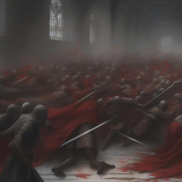 The Red Wedding Massacre Scene Depiction