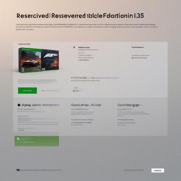 Example of Reserved Space on Xbox Series X