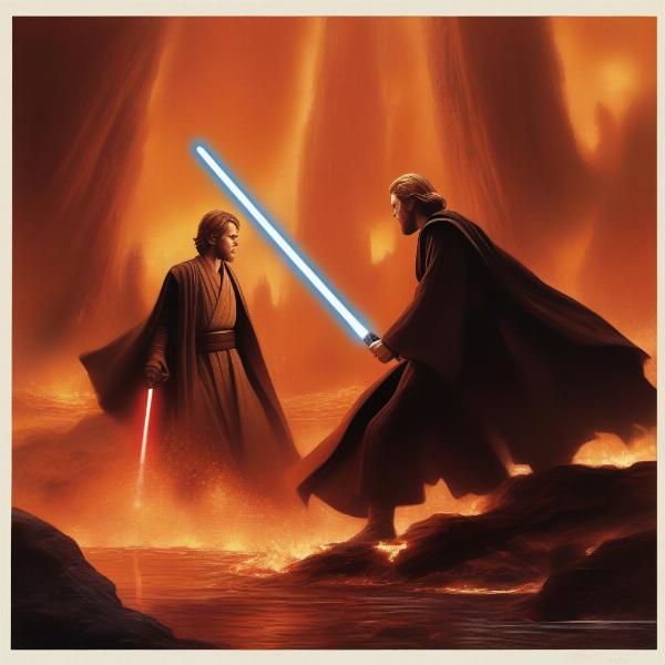 Final Showdown: Anakin Skywalker Versus Obi-Wan Kenobi