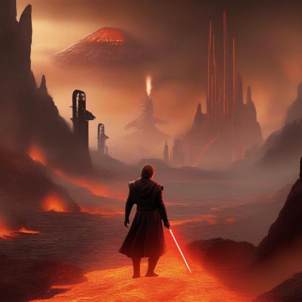 Exploring the Volcanic Planet of Mustafar in Revenge of the Sith Game