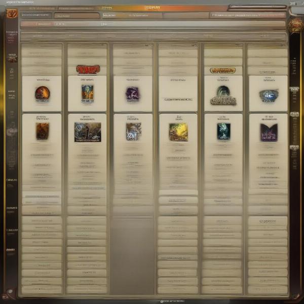 RG30XV Game Selection Screen