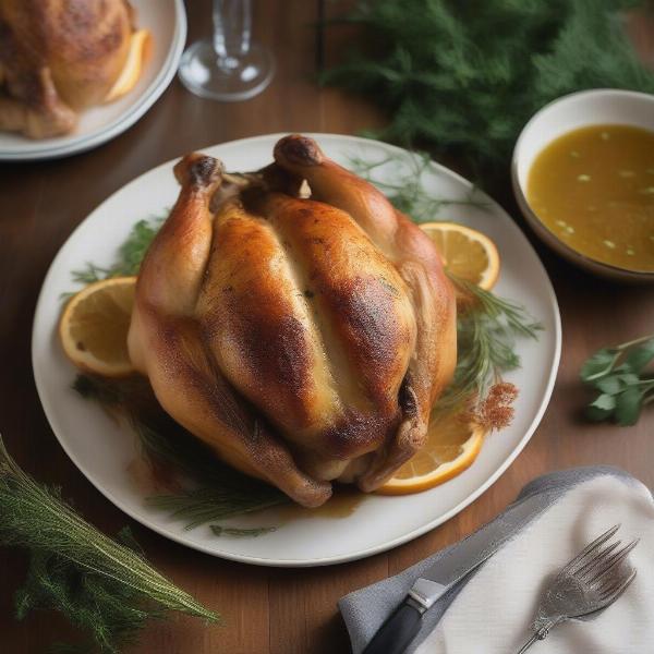 Perfectly Roasted Split Cornish Game Hen
