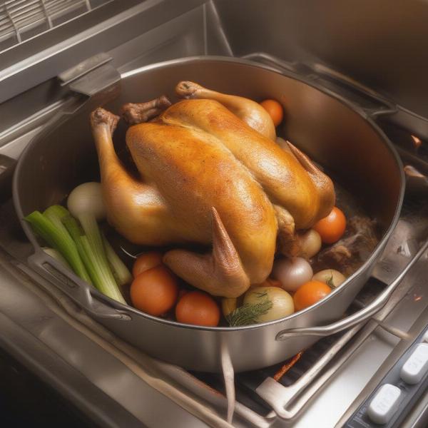 Roasting Stuffed Cornish Game Hen in Oven