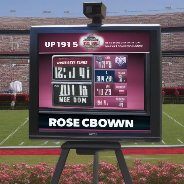 Rose Bowl Game Kickoff Time and Broadcast Schedule