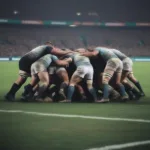 Rugby Game Clock Stoppage During Scrum