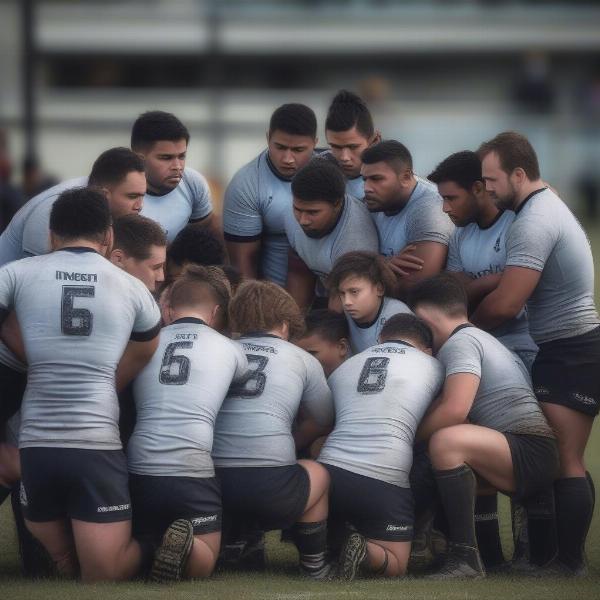 Rugby Halftime Team Talk