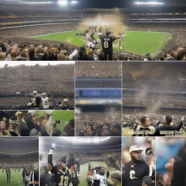 Saints Fans Interacting on Social Media Platforms