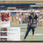Search Results Displaying Final Score of Saints Game