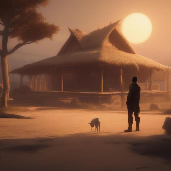 Sam Coe in Akila City During New Game Plus