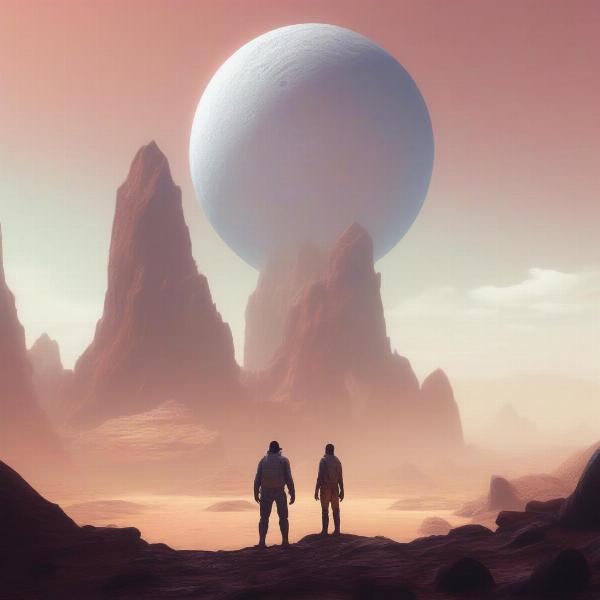 Sam Coe and the Player in Starfield New Game Plus