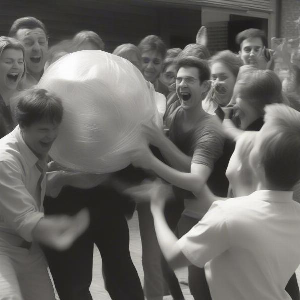 The Excitement of the Saran Wrap Ball Game