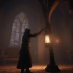 Saving Your Progress at a Lamp in Bloodborne