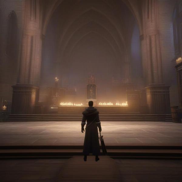 Saving Game in Hogwarts Legacy via Menu