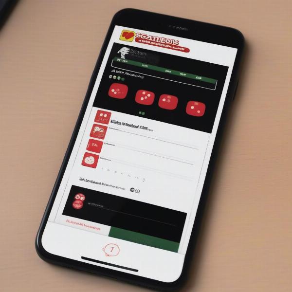 Scattergories Online Game Version on Mobile Phone
