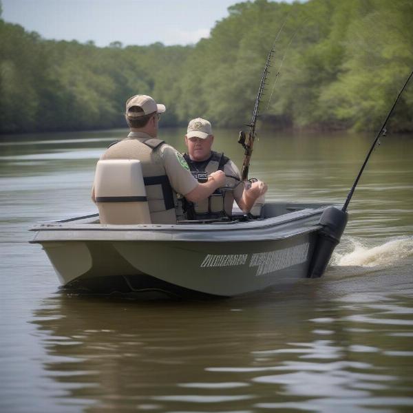 SCDNR Game Warden Patrolling a Waterway