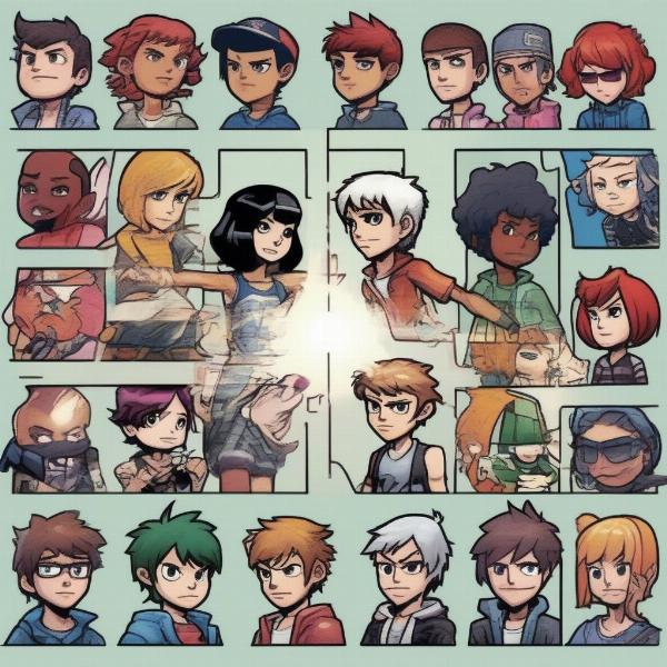 Scott Pilgrim vs The World Game Characters and Playable Roster