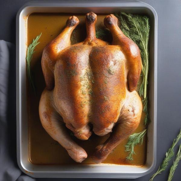 Seasoned Split Cornish Game Hen Ready for Cooking