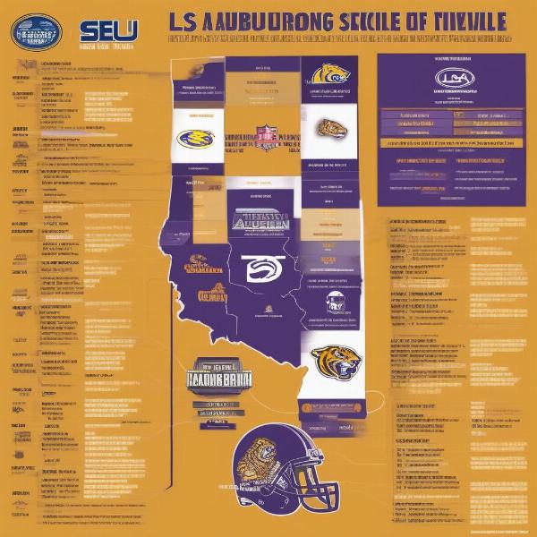 SEC Football Schedule LSU Auburn