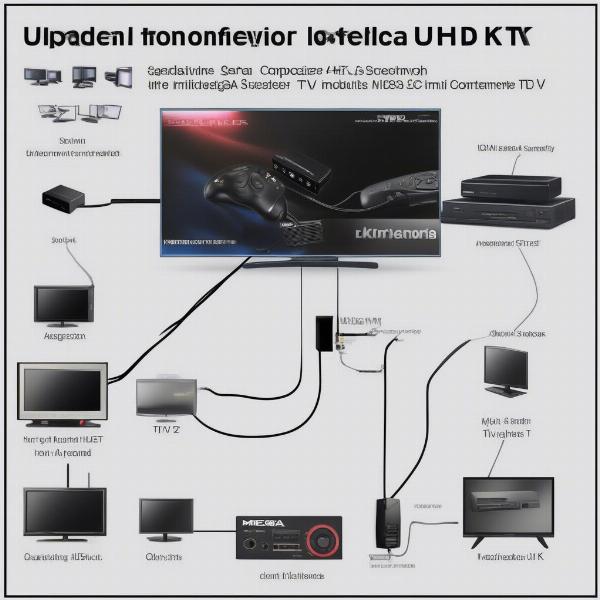 Connecting a Sega Mega Drive to a 4K TV with Various Cable Types