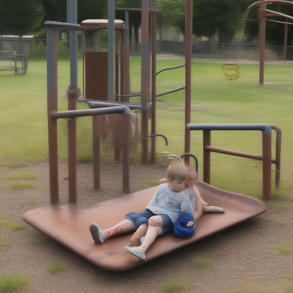 Children Injured in Playground Accident Due to Lack of Supervision