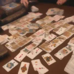Shanghai Card Game Setup: Dealing and Discard Pile