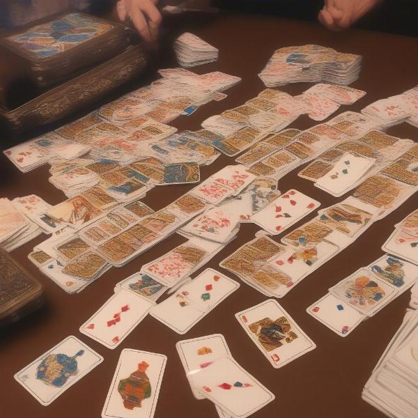 Shanghai Card Game Setup: Dealing and Discard Pile