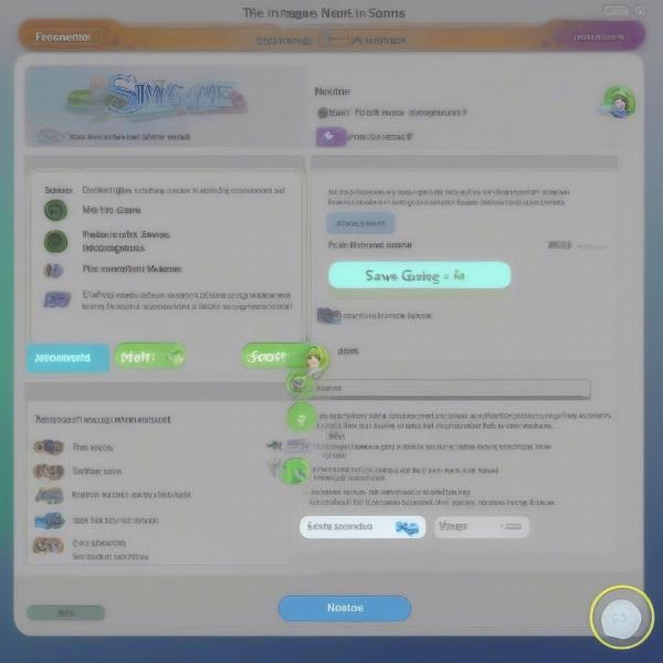 Sims 4 Save Game Menu