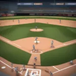 Simulated Baseball Game Practice Scenario