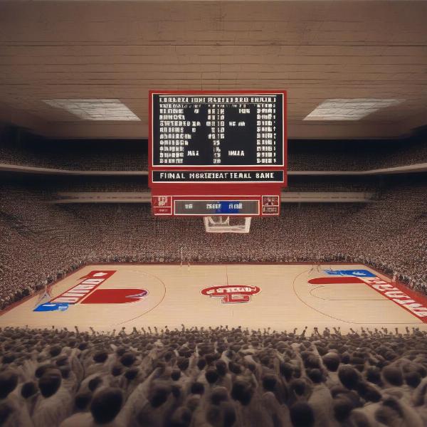 SMU Basketball Historic Game Scoreboard