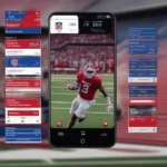 SMU Football Game Score Update on Mobile Phone