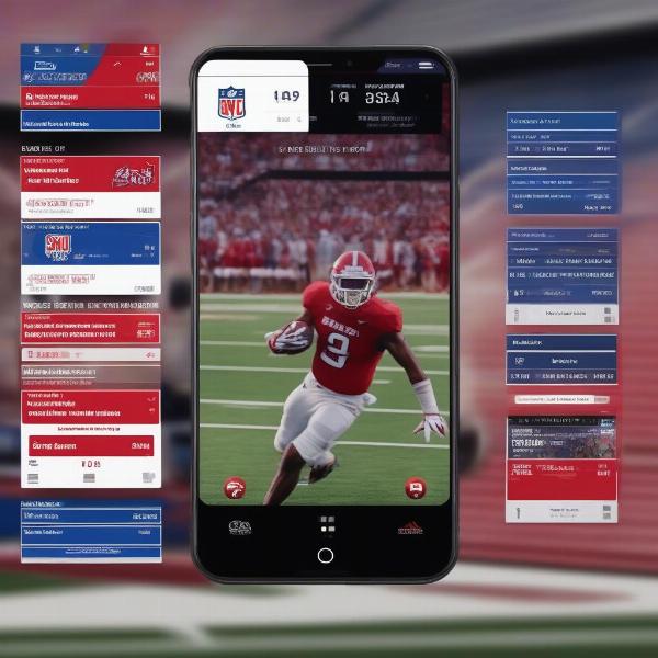 SMU Football Game Score Update on Mobile Phone